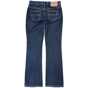 Vintage 90s Y2K Express Precision Fit Low Rise Flare Jeans Dark Wash 3 / 4 x 33